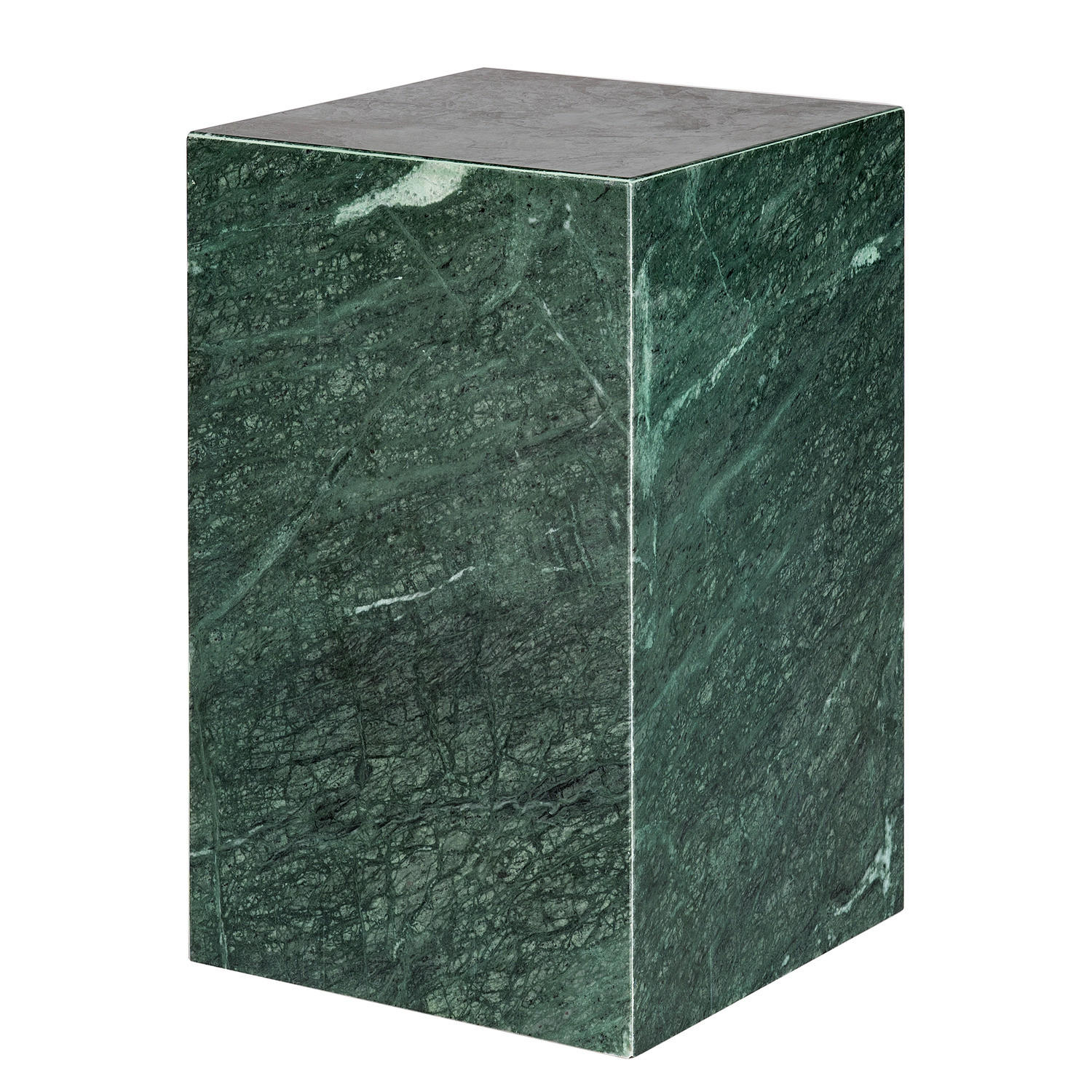 BEISTELLTISCH - Marmor - Dunkelgrün, Stein (30/30/48cm) - home24