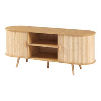 LOWBOARD Nordkapp - Naturfarben, Holz/Holzwerkstoff (140/56/40cm) - [en.casa]