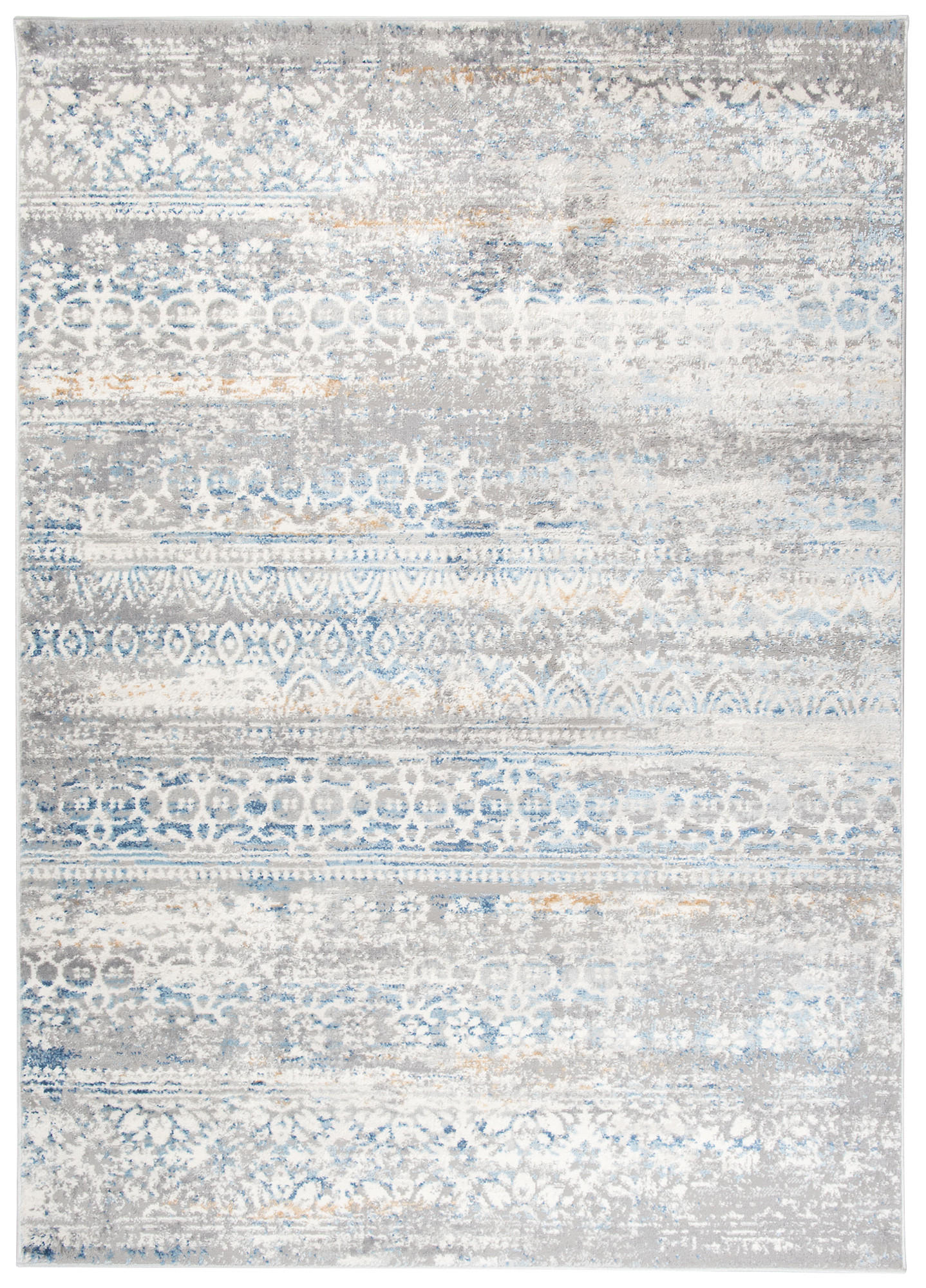 TEPPICH VALLEY Grau Blau 140/200 cm - Blau, Textil (140/200cm) - Tapiso