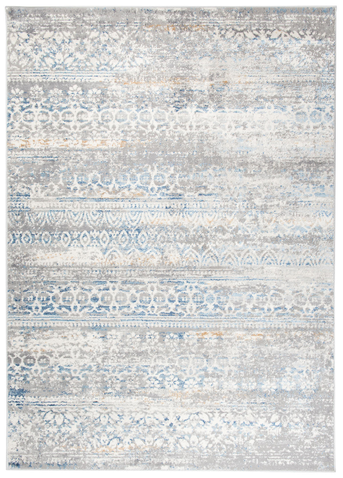 TEPPICH VALLEY Grau Blau 140/200 cm - Blau, Textil (140/200cm) - Tapiso