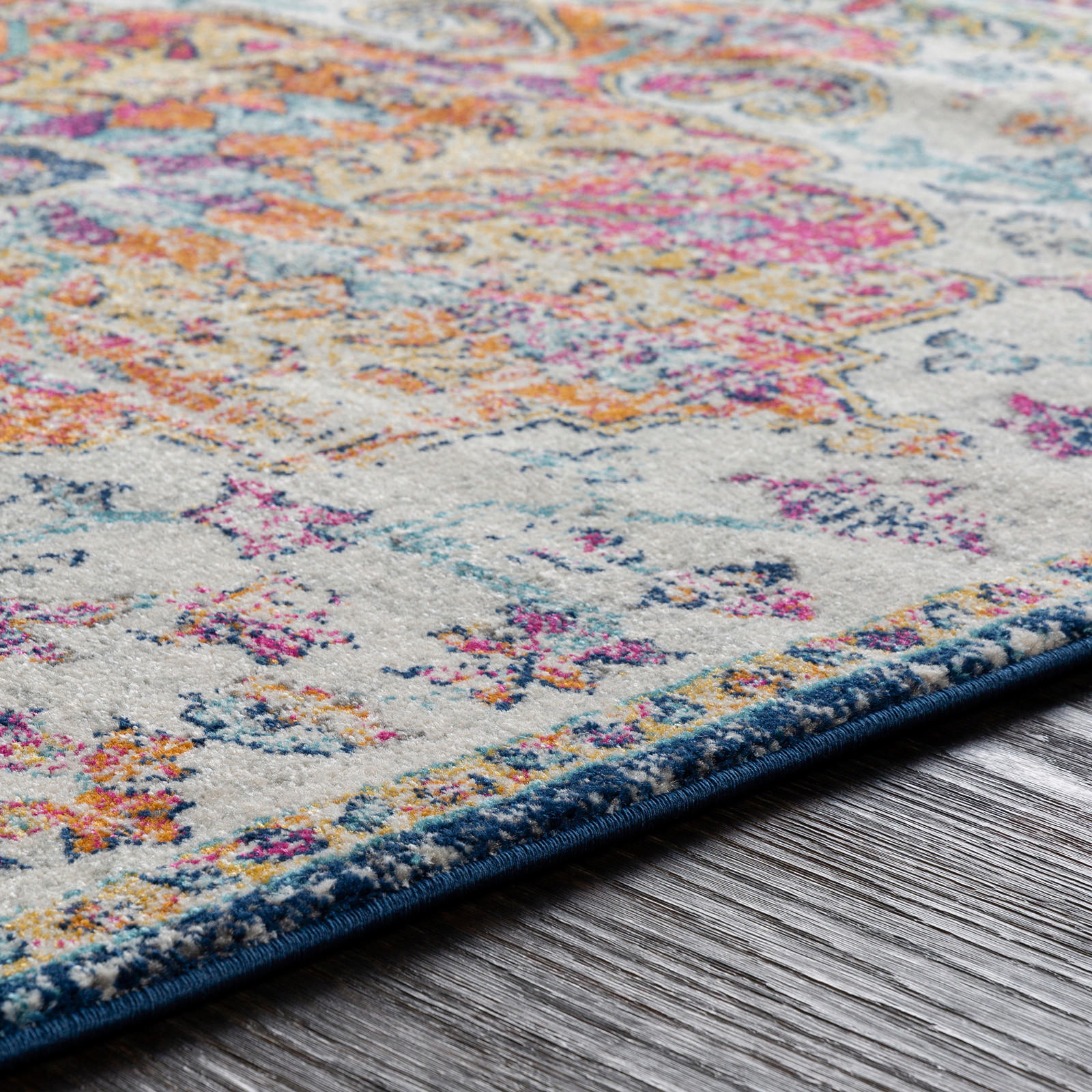 VINTAGE-TEPPICH Oval 200/275 cm Mehrfarbig - Orange, Naturmaterialien/Textil (200/275cm) - LIVABLISS