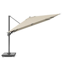 AMPELSCHIRM rechteckig 4 x 3 m Challenger T¹ Premium 360° kippbar natur/anthrazit - Creme, Metall (300/400cm) - Platinum