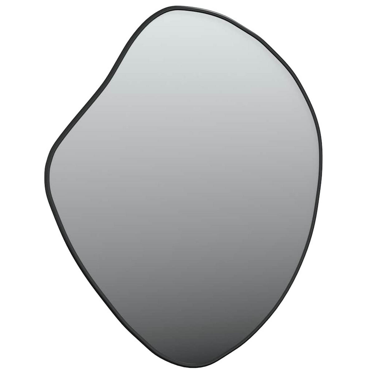 WANDSPIEGEL Schwarz 50/40 Cm - Schwarz, Glas (40/50/50cm) - vidaXL