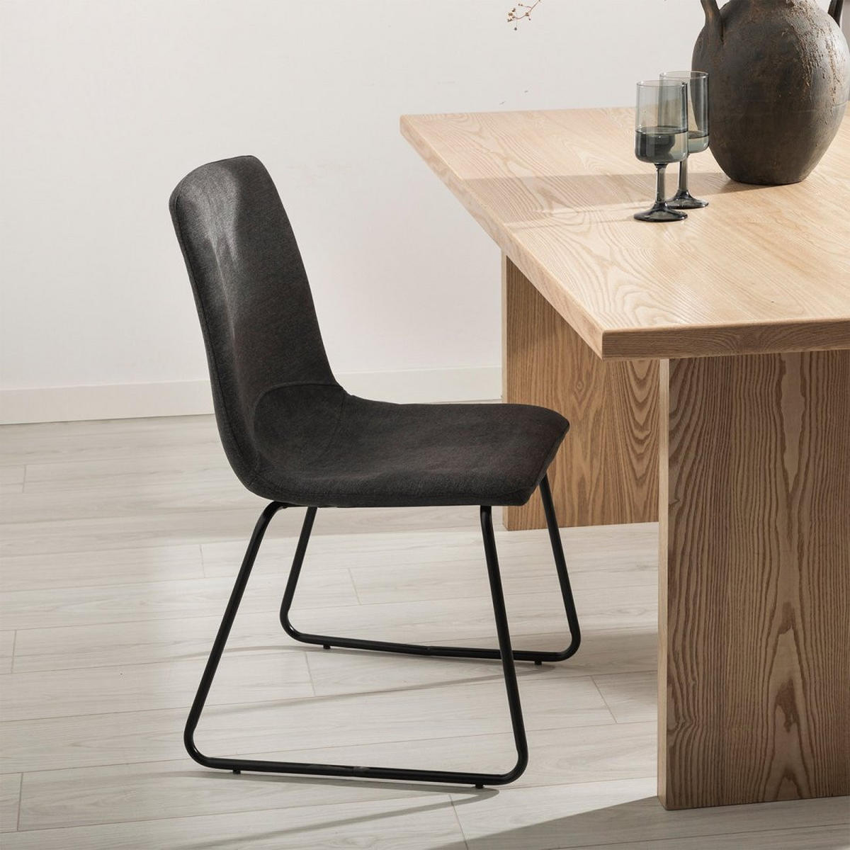 ESSZIMMERSTUHL Ander Grau 52 cm x 86 cm - Grau, Textil (52/86/51cm)