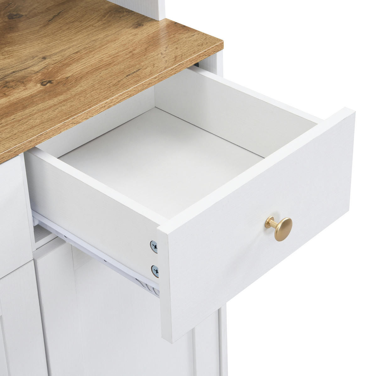 HIGHBOARD 94,5/175,5/30 cm Weiß aus MDF mit Soft-Clamp-Scharnieren - Weiß, Holzwerkstoff (30/175.5/94.5cm) - OKMYHOME