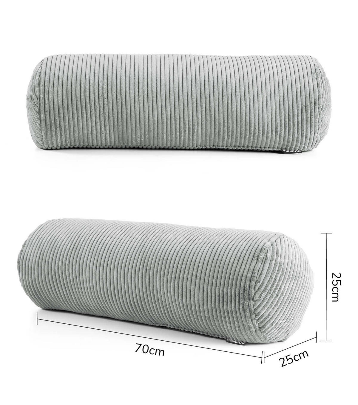 XXL-NACKENROLLE Das Nickerchen - Grau, Textil (25/70cm) - Mokebo