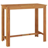 GARTEN-BARTISCH 120/60/105 Cm Massivholz Akazie - Braun, Holz (60/120/105cm) - vidaXL