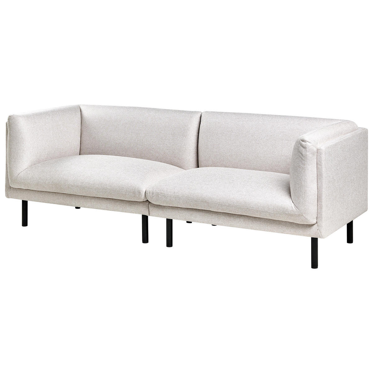 POHOVKA 3-místná Látka Světle béžová Vorgod - béžová, textil (221/76/84cm) - Beliani