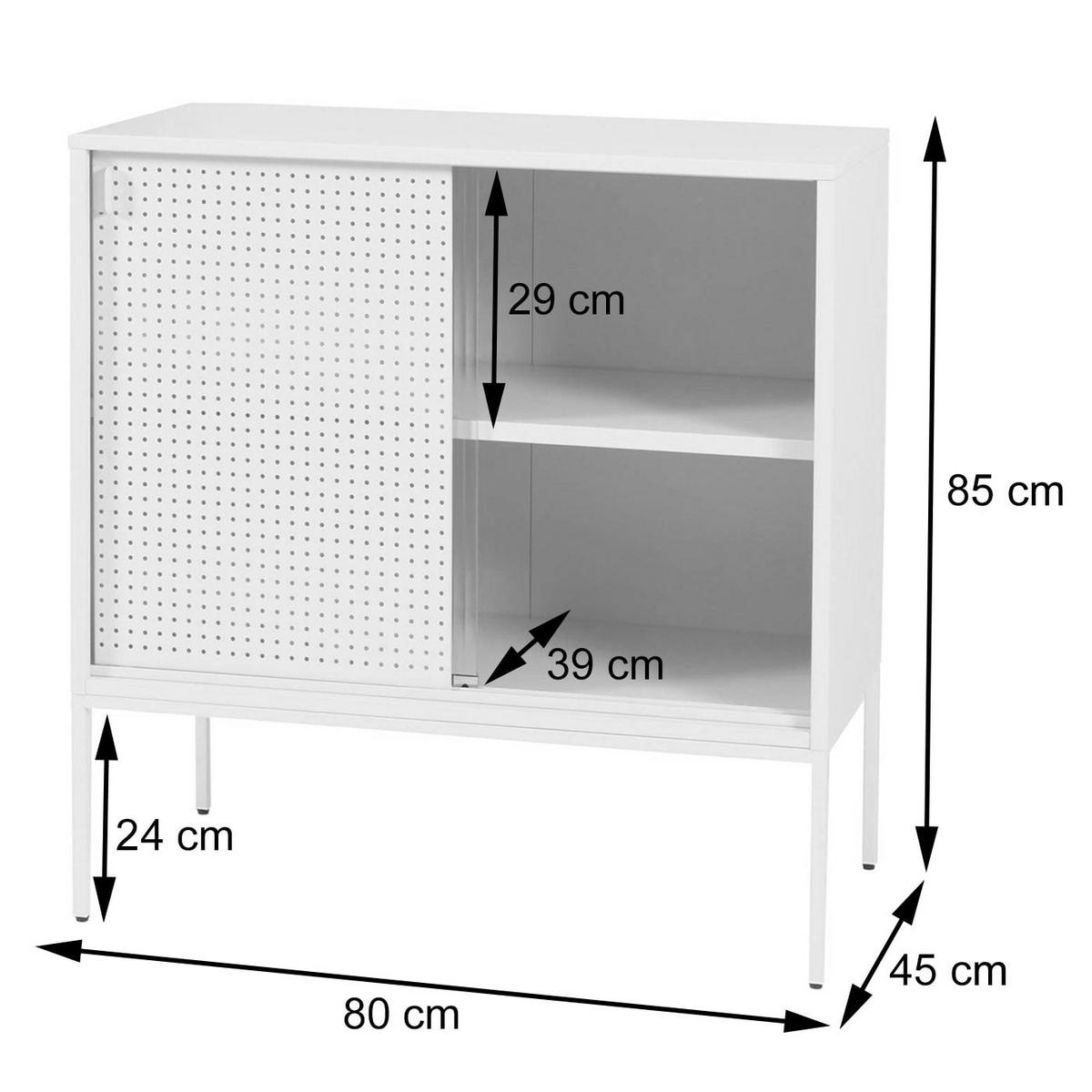 KOMODA Černá - černá, kov (80/85/45cm) - MCW