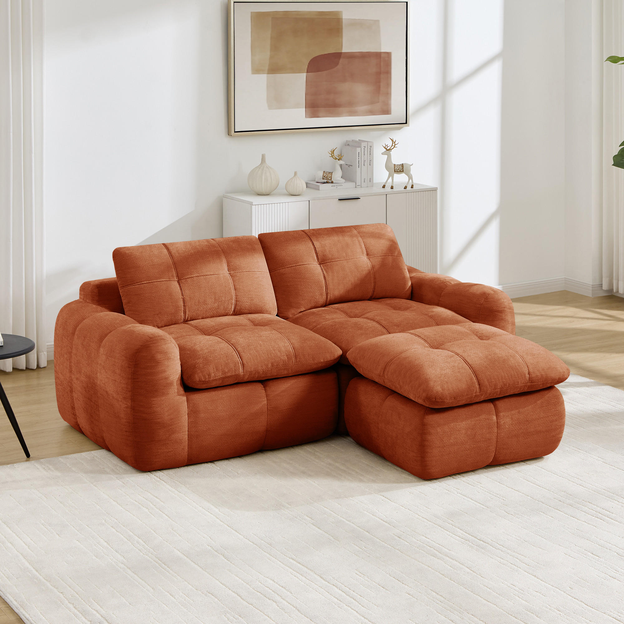 ComfortXL Ecksofa Orange 194x160 cm