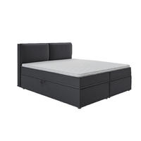 BOXBETT Eclipse 180/200 cm Graphit Luxusmicrofaser - Graphitfarben/Schwarz, Holz/Kunststoff (180/200cm) - S-Style Möbel