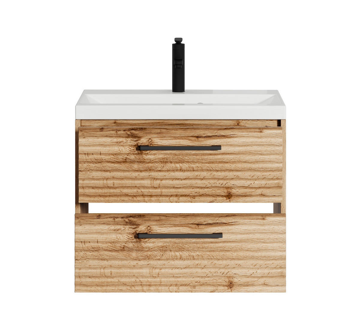 BADMÖBEL-SET Etna 2 Teile Eiche - 60 x 35 x 51 cm - Eichefarben, Holz (60/51/35cm) - Badplaats