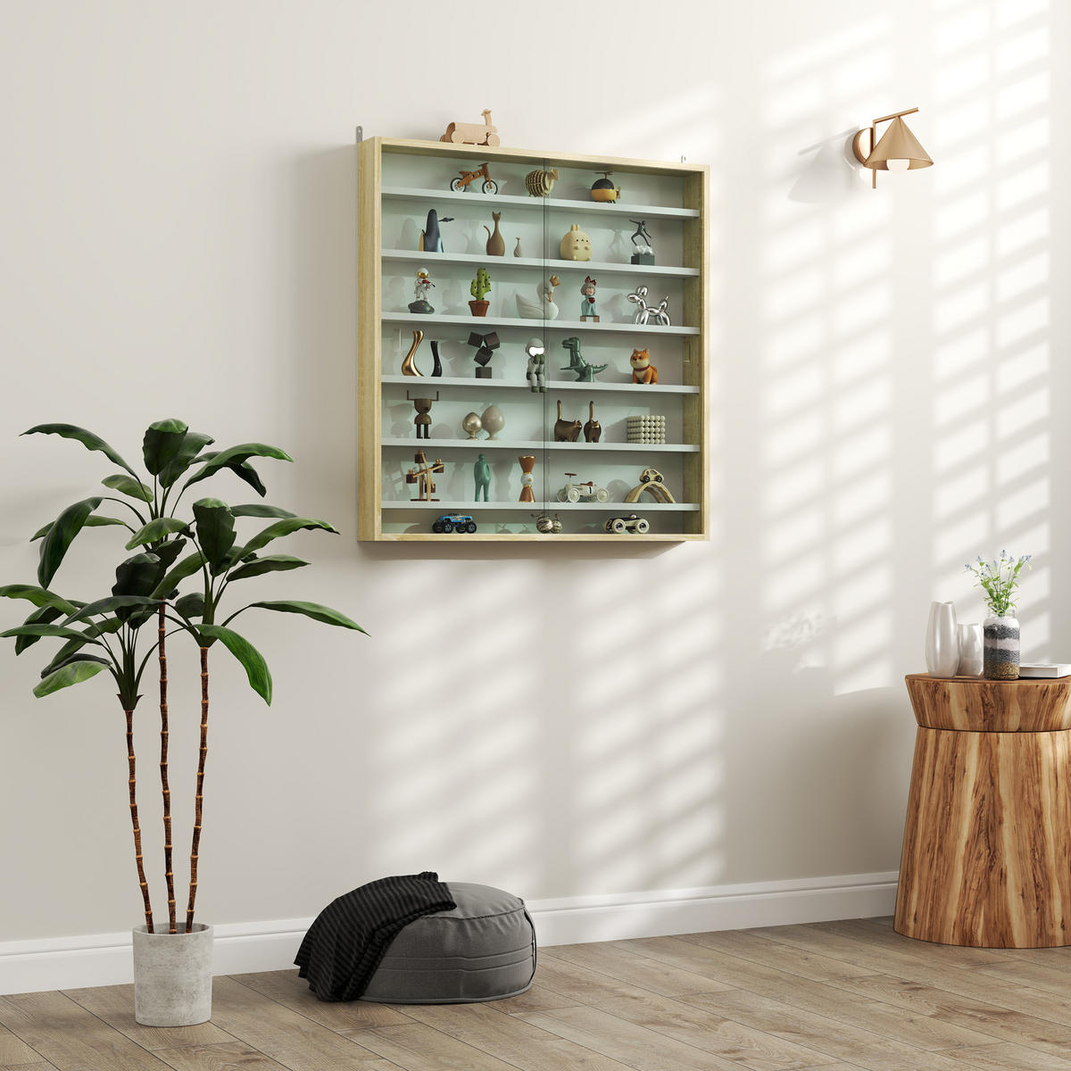BÜCHERREGAL 80/9,5/83 cm Natur - Eichefarben, Karton (80/83/9.5cm)