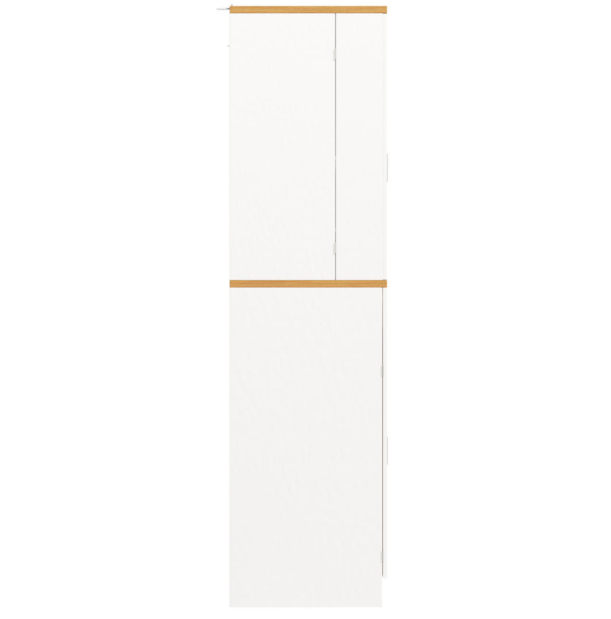 KÜCHENSCHRANK mit Schubladen 80x40x180 cm Weiß - Weiß, Holzwerkstoff (40/180/80cm) - Meubliv