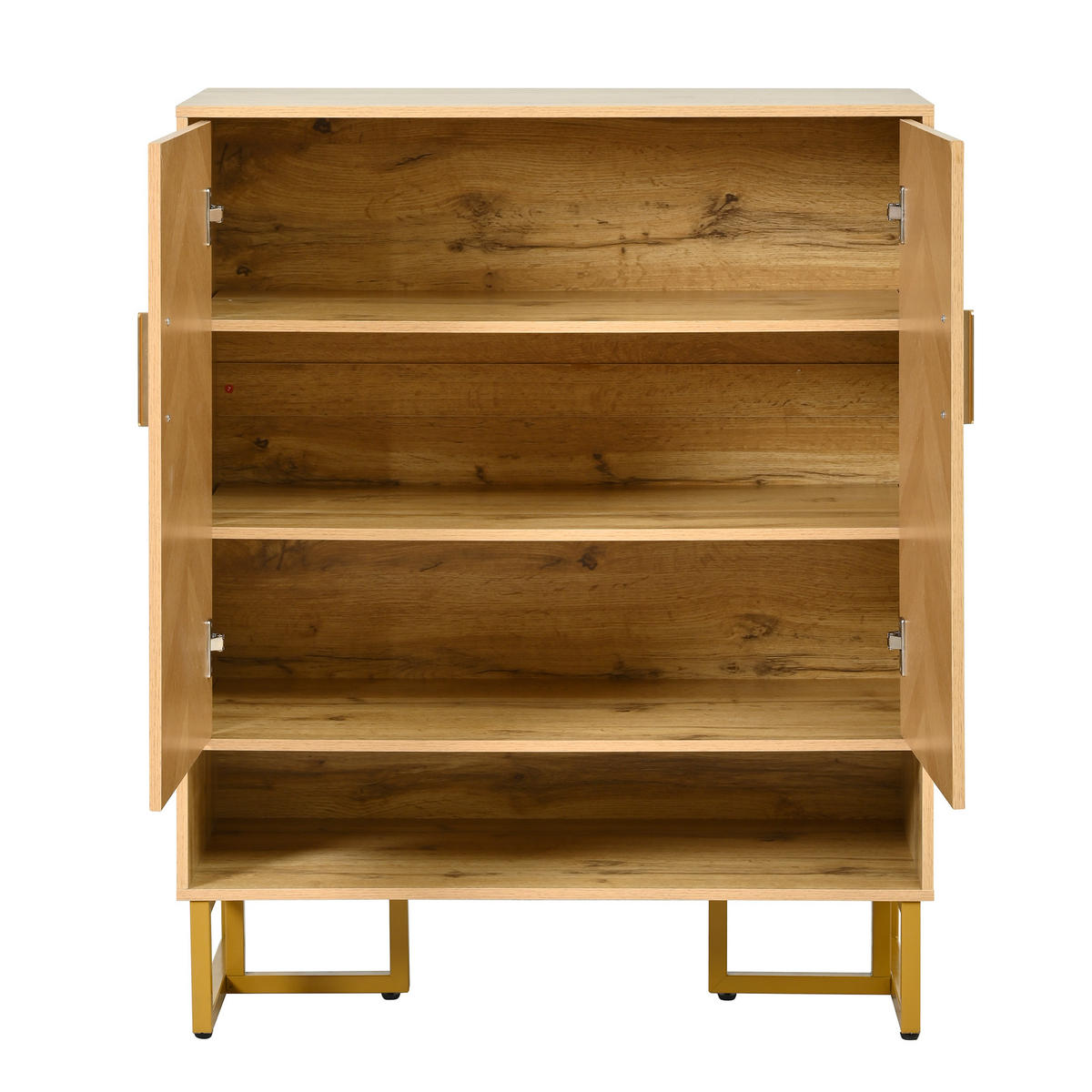 SCHUHSCHRANK 80/38/100 cm natur aus MDF mit Soft-Close - Naturfarben, Holzwerkstoff (80/100/38cm) - OKWISH