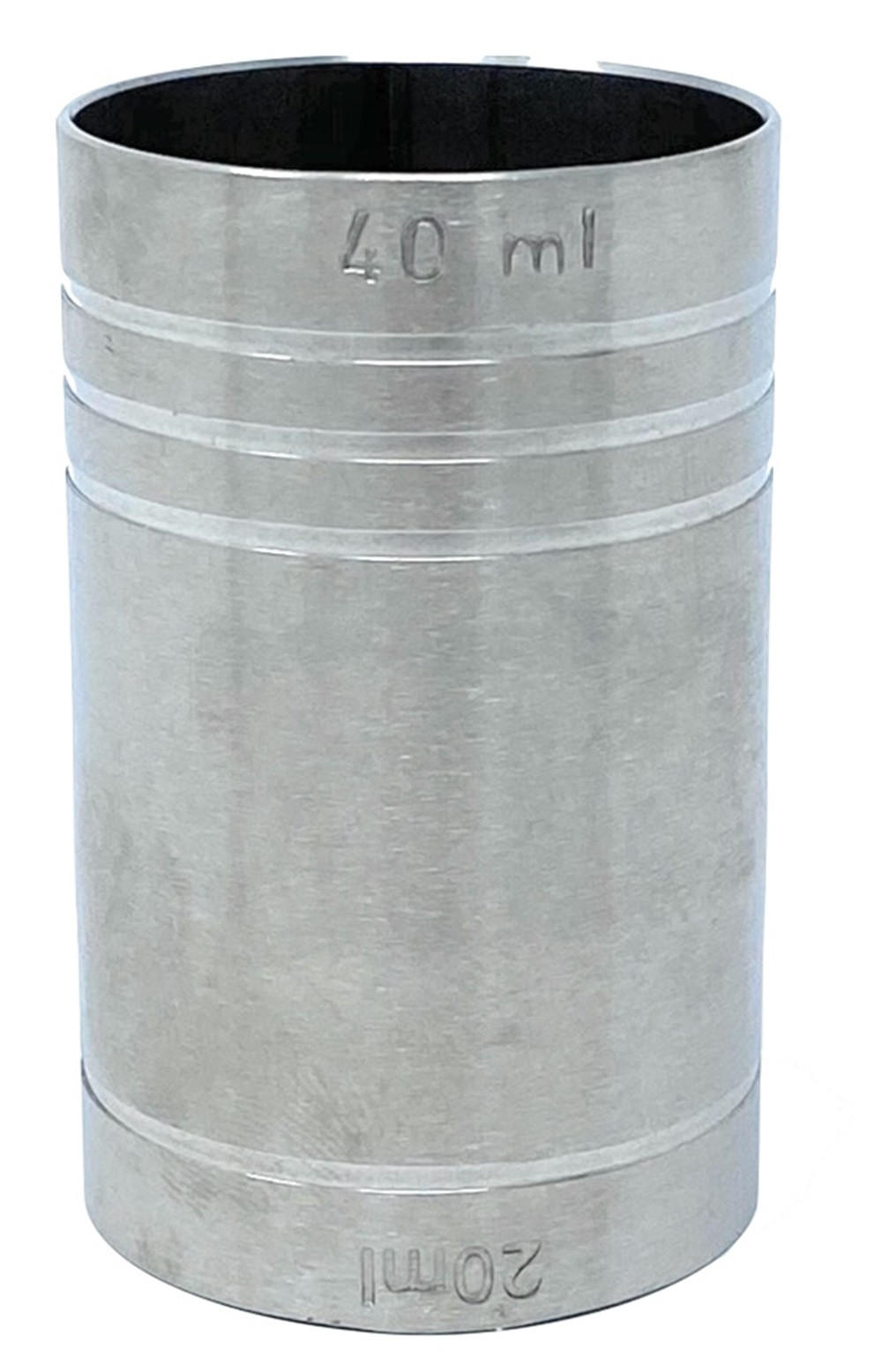 JIGGER 2cl 4cl Doppelmessbecher Edelstahl - Silberfarben, Metall (3.8/6/3.8cm) - DanDiBo