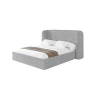 POLSTERBETT mit Bettkasten und Lattenrost, Boxbett ohne Matratze - ESTI 160x200 Grau - Hellgrau, Holzwerkstoff/Textil (160/200cm) - ALTDECOR