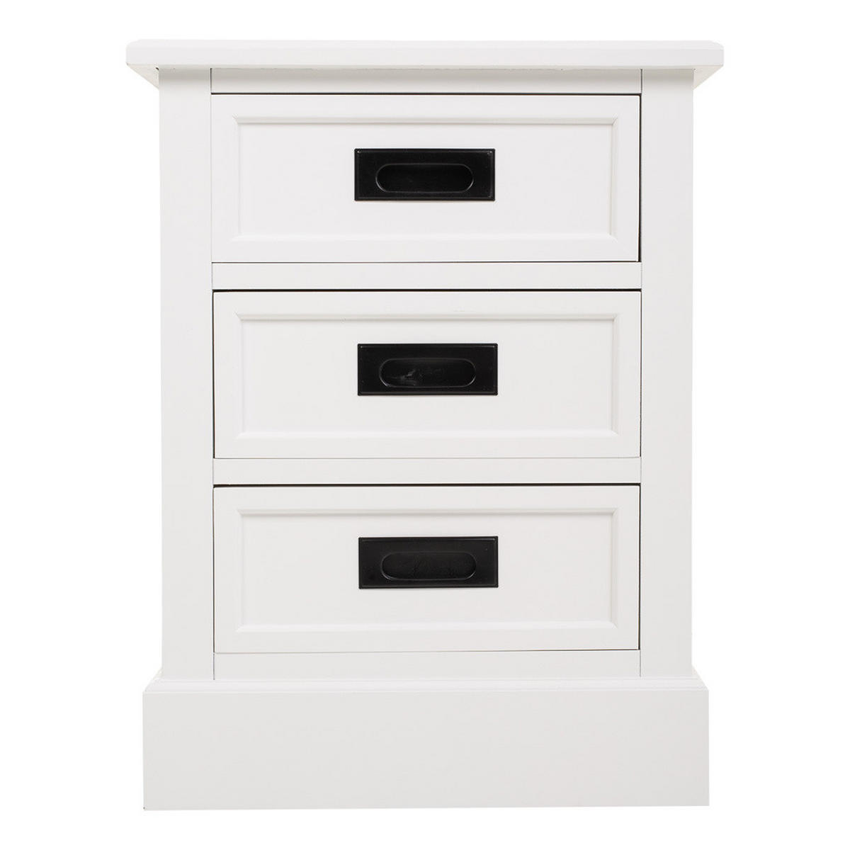 NACHTTISCH aus Holz, weiß, 45x35x60cm - Weiß, Holzwerkstoff (45/60/35cm) - Wanderlust