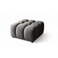 POLSTERHOCKER Flow - Dunkelgrau, Holzwerkstoff/Textil (96/42/96cm) - Fun Möbel