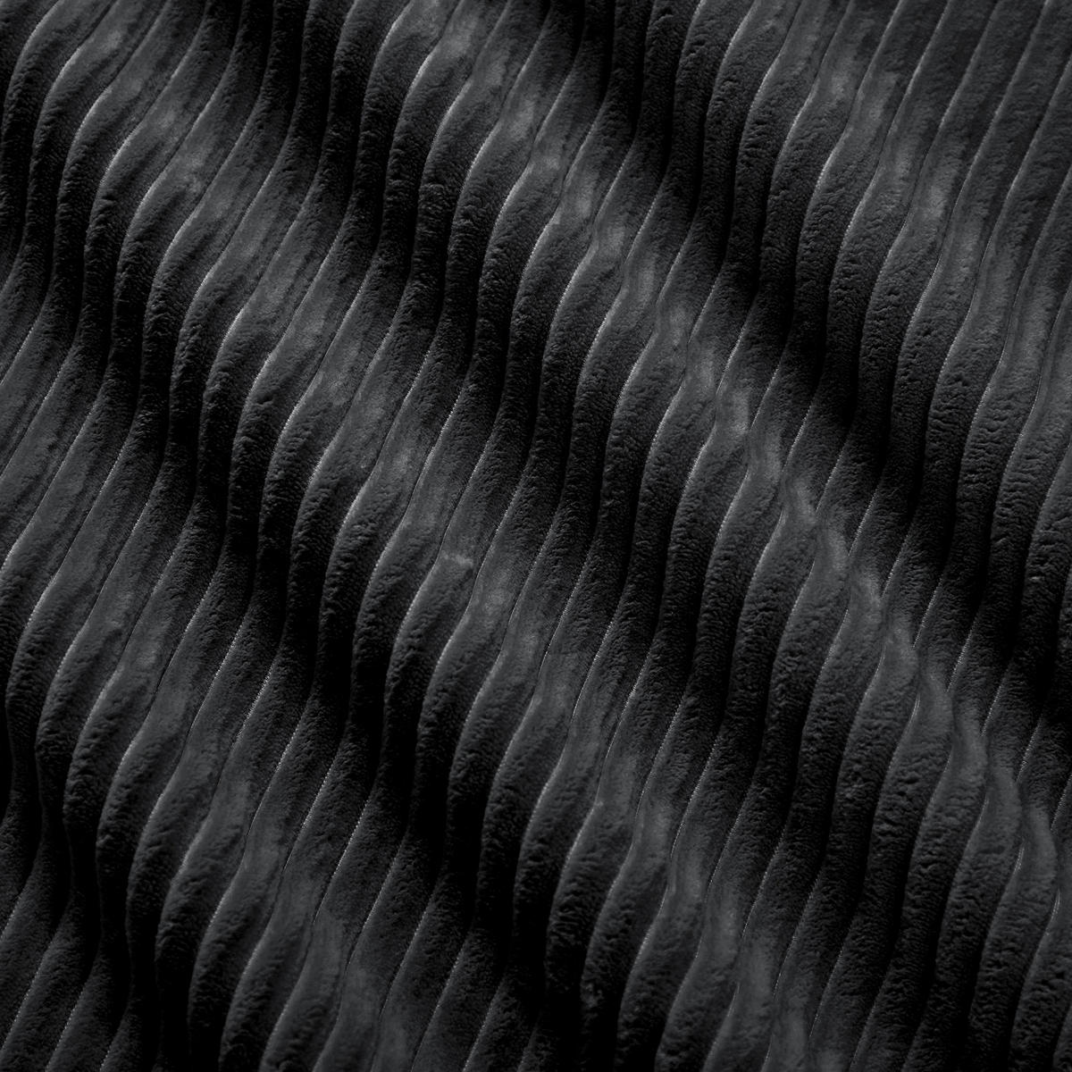 ECKSOFA 104/103/75 cm schwarz aus Cordstoff modular ohne Montage - Schwarz, Textil (103/104cm) - OKWISH