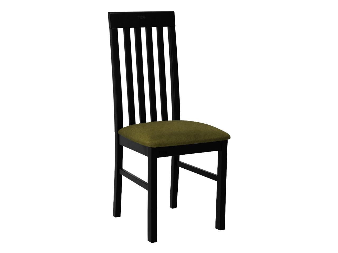STUHL Nilo I, Holzfarbe: Schwarz - Schwarz/Grün, Holz (43/96/48cm) - MIRJAN24