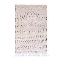 BERBERTEPPICH mit Punkten aus Wolle 250x 350 cm - Weiß, Naturmaterialien (250/350cm) - AFK Living