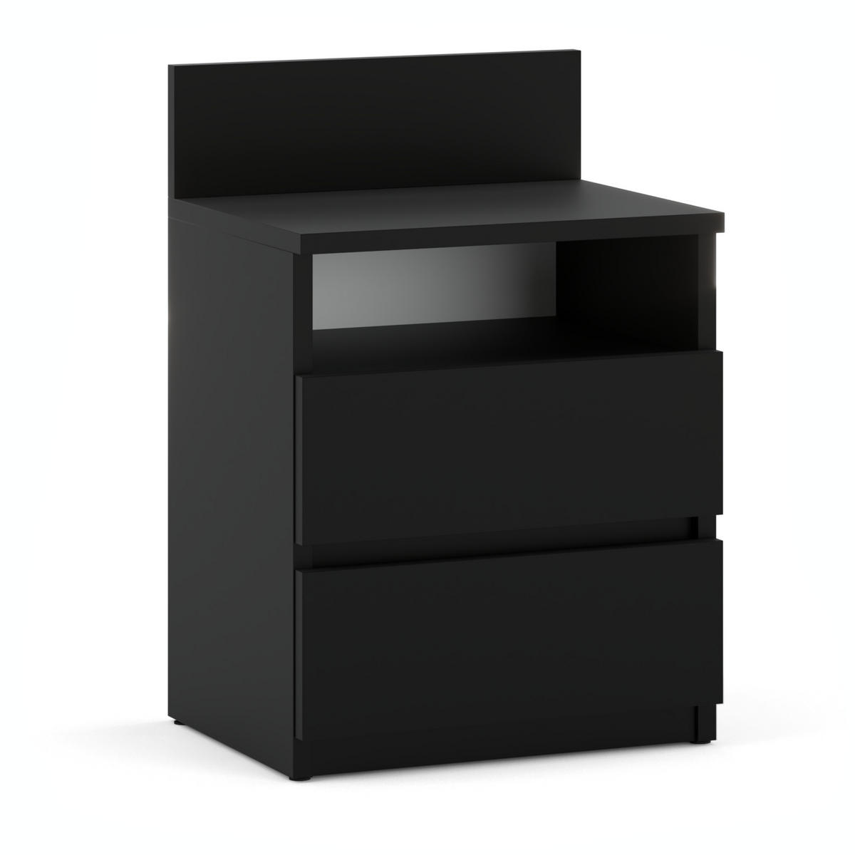 NACHTTISCH - schwarz - Schwarz, Holz (40/59/32cm) - Stiv Meble