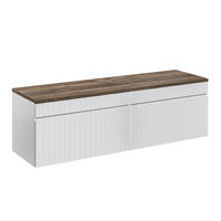 SKŘÍŇKA POD UMYVADLO 160cm Zelie Bílá - bílá, kompozitní dřevo (160/48/46cm) - Petits-meubles