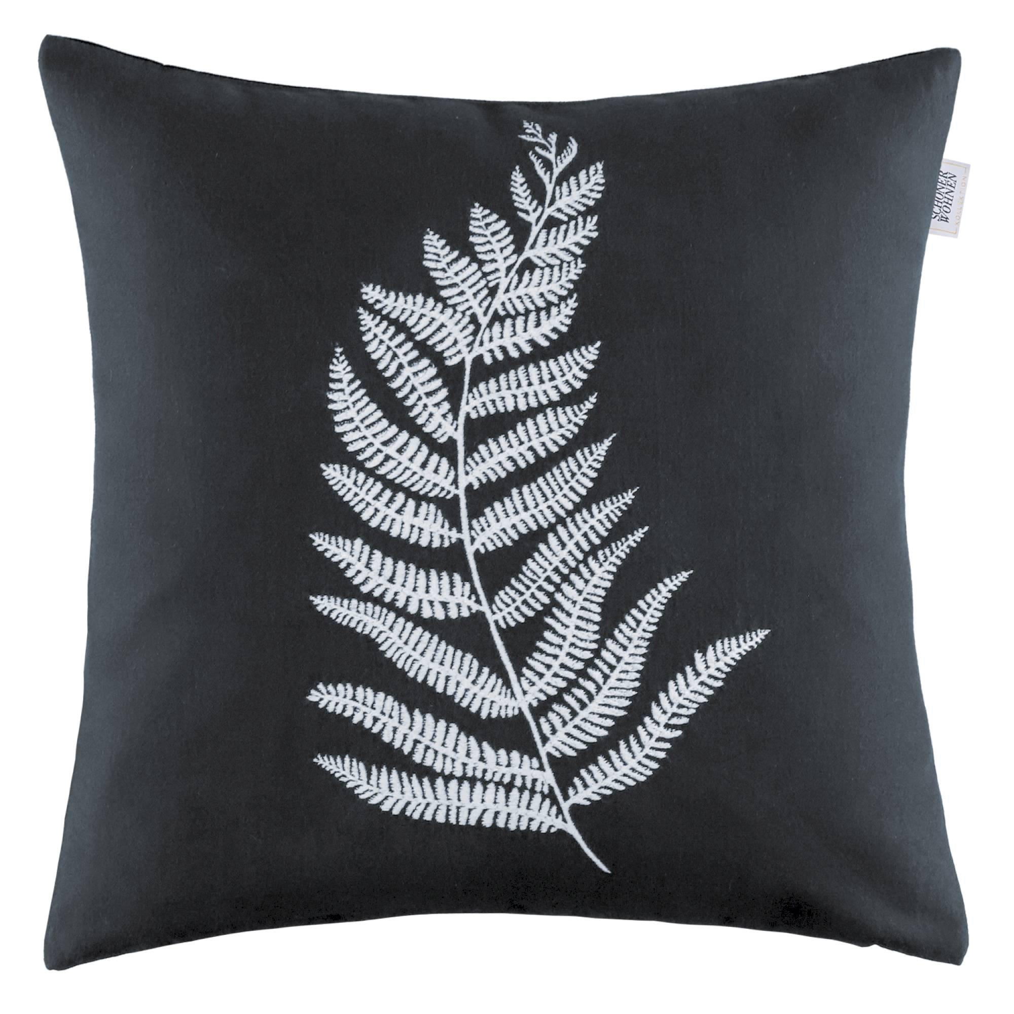 ZIERKISSENHÜLLE VIVA - Anthrazit, Textil (45/45cm) - Schöner Wohnen