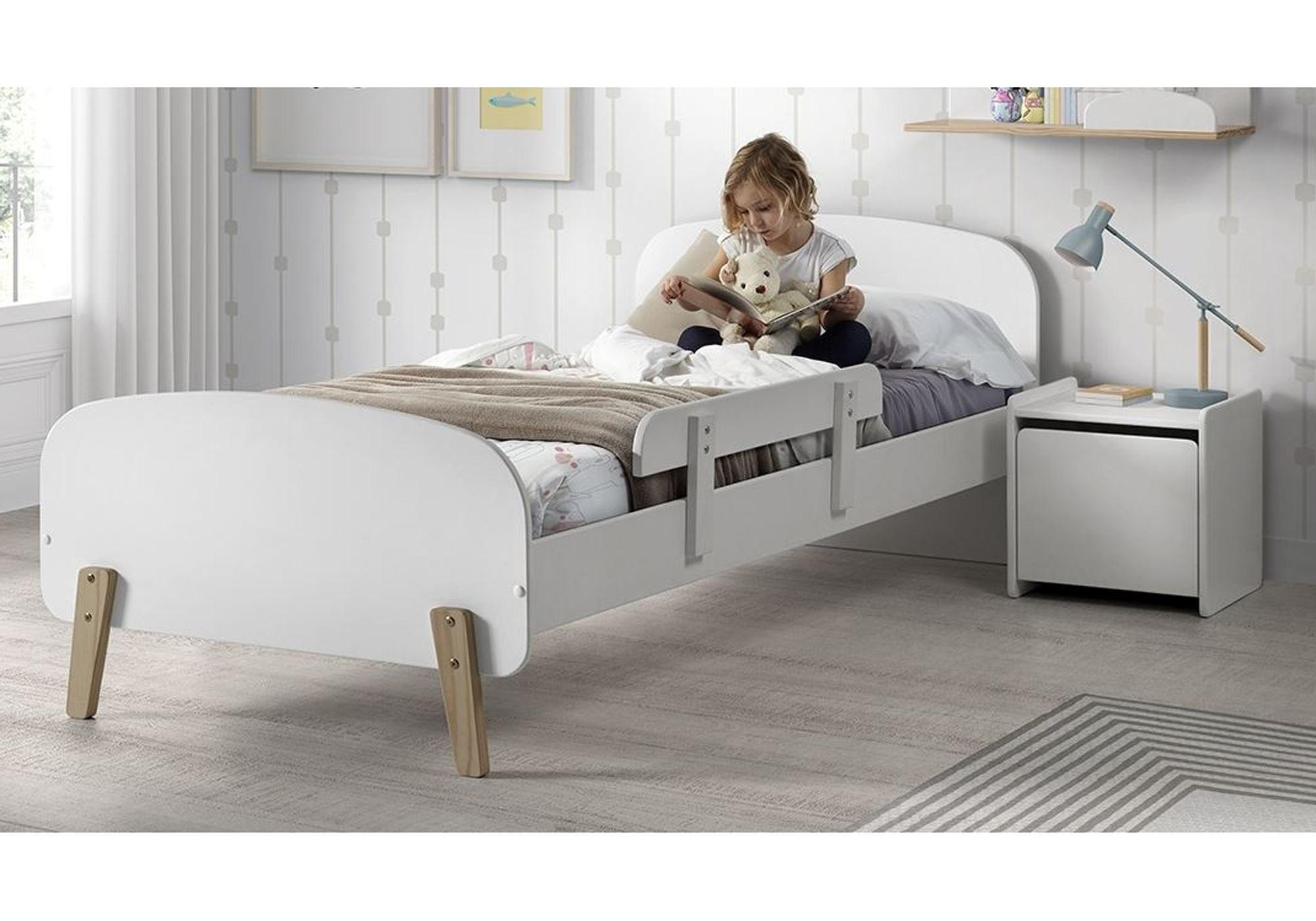 KINDERZIMMER Set Karilynn 2 Massivholz+MDF weiß - Weiß, Holz (220/73/120cm) - 58aufmkessel