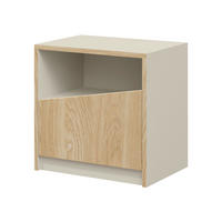 NACHTTISCH Aston 07 - Eichefarben/Beige, Holzwerkstoff (50/50/36cm) - MIRJAN24