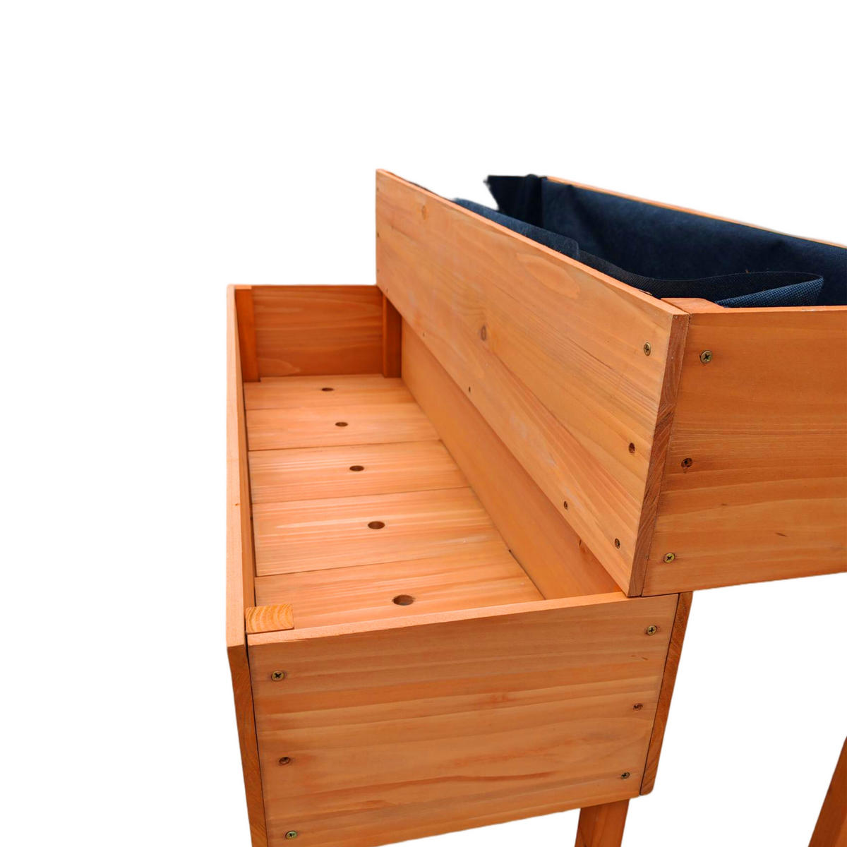 SADILICA - narančasta, drvo (109/135/62cm) - Relaxdays