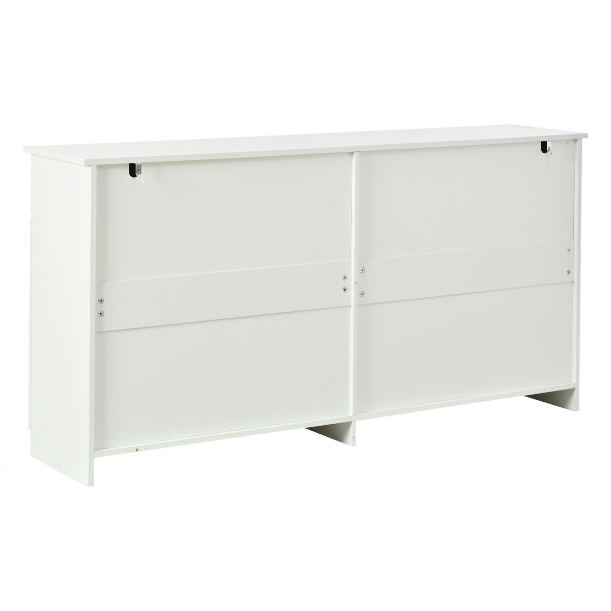 SIDEBOARD DE-37845 mit 4 Schubladen und 4 Türen Weiß - Weiß, Holzwerkstoff (160/80/35cm) - ComfortXL