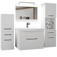 BADMÖBEL Badezimmer Weiß Matt - Weiß, Holz (140/113/40cm) - B BELINI GROUP