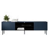 TV-LOWBOARD Rafael 200 EF - Blau, Holzwerkstoff/Metall (200/58/40cm) - MIRJAN24