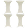 TISCHHUSSEN für Stehtische 4er-Set Amau Ø60 cm cremefarben - Creme, Textil (60/60cm) - DELUKE
