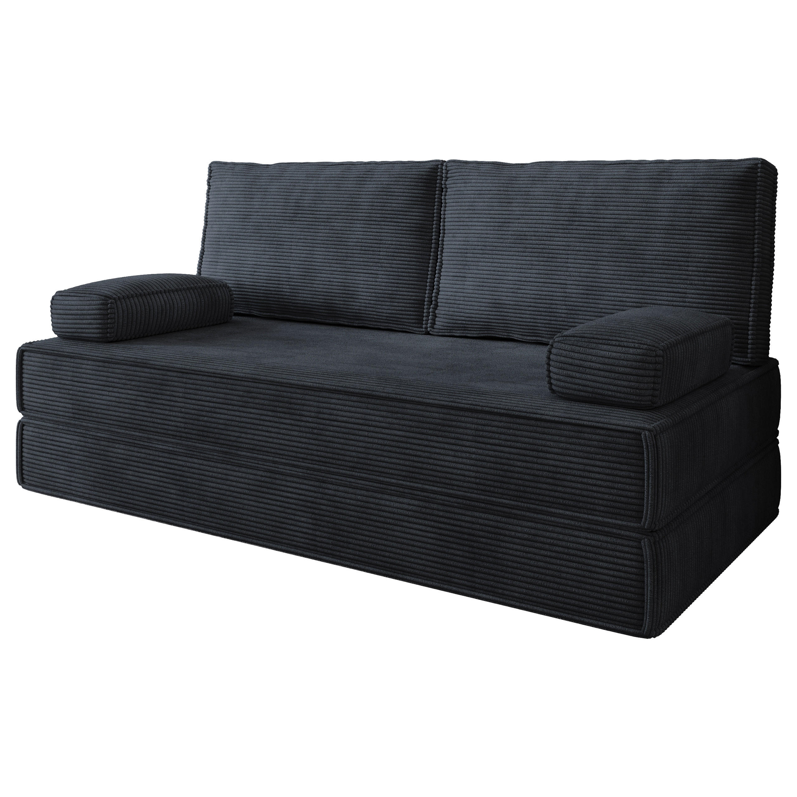 Masseno Bettsofa Schwarz 170x86x80 cm