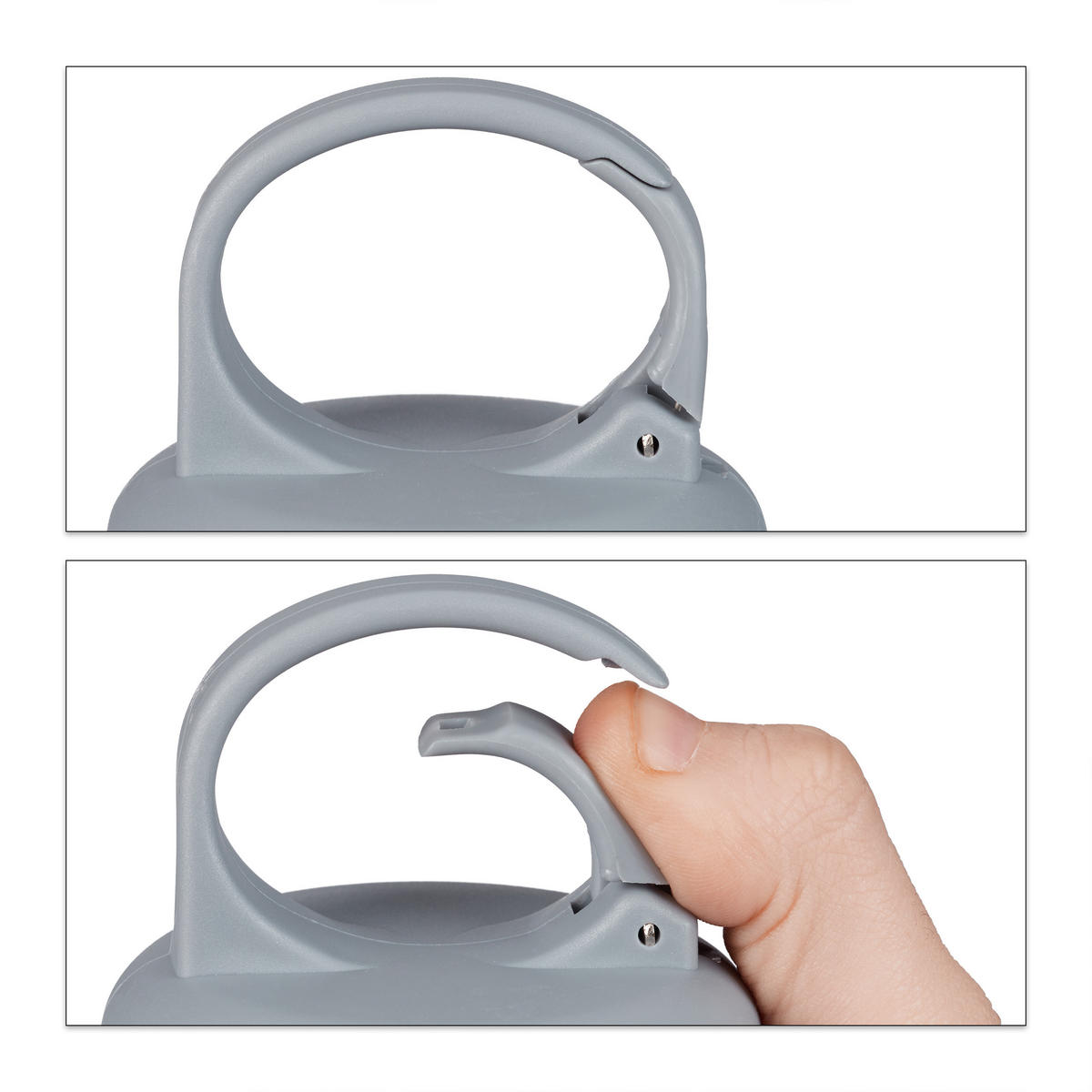 2XKÜHLHANDTUCH - Grau, Kunststoff/Textil (90/30cm) - Relaxdays