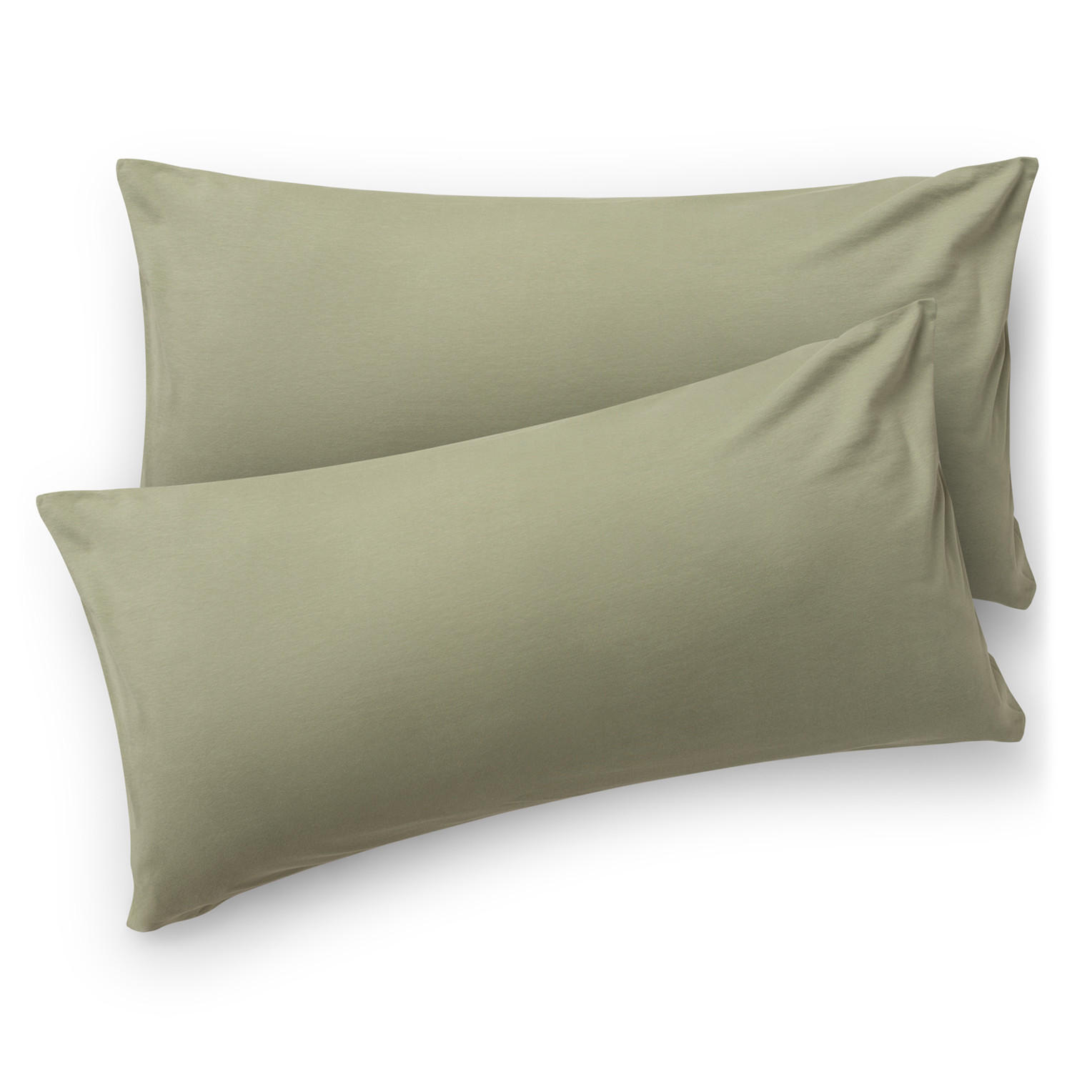KISSENBEZUG Agneta 50/50 cm, 2er-Set, 100% Baumwolle, Olivgrün - Olivgrün, Textil (70/50cm) - Blumtal