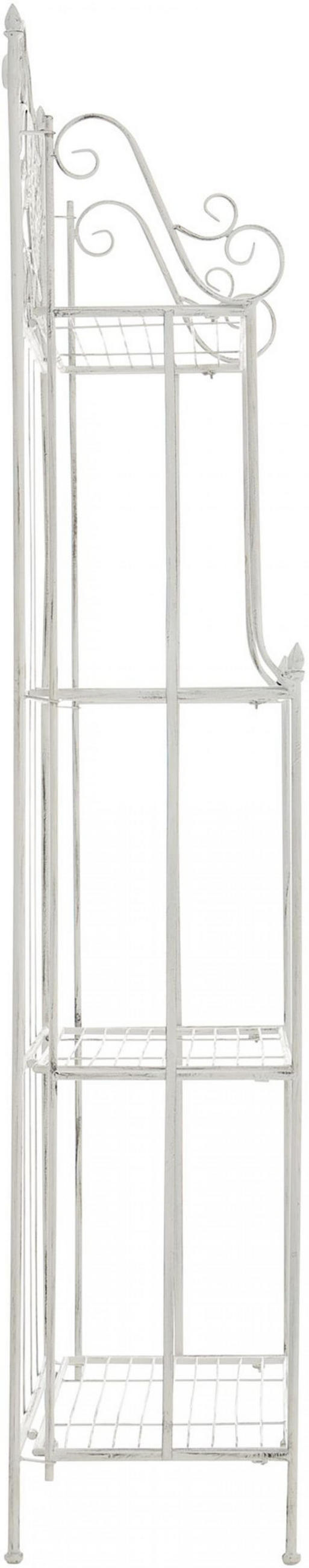 STANDREGAL Metall Antik Weiß - Weiß, Metall (66/175/32cm) - CLP