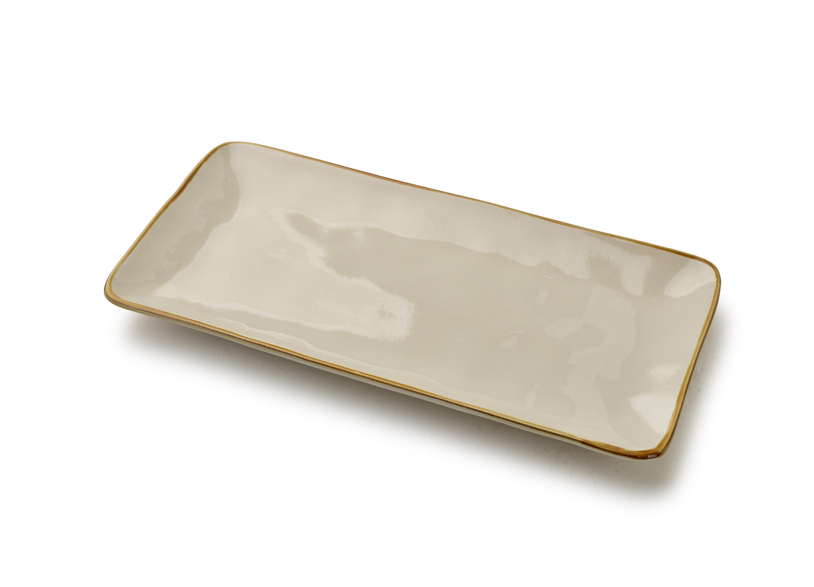 SERVIERPLATTE Basic Nature Natur 32,5/16cm Keramik - Beige, Keramik (16/2.5/32.5cm) - Mondex