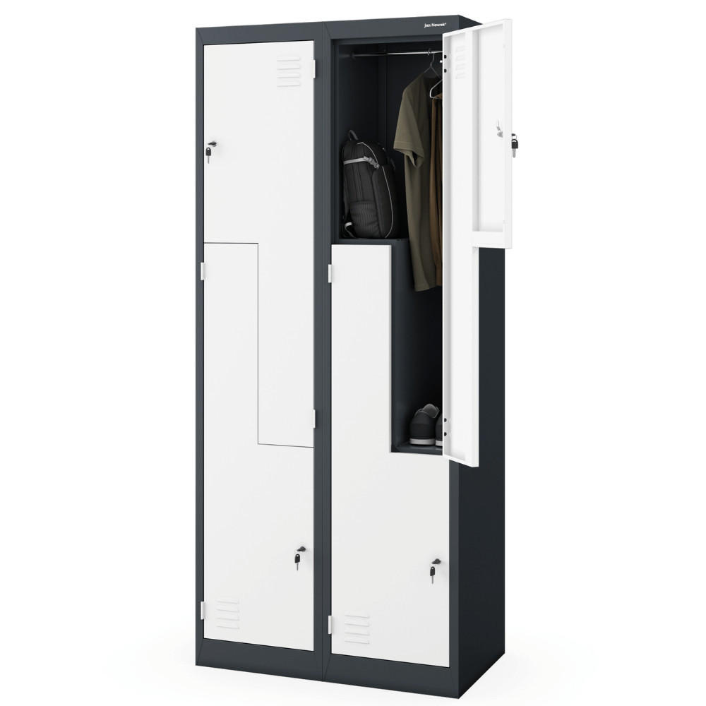 Jan Nowak Umkleideschrank Anthrazit 80x185x45 cm