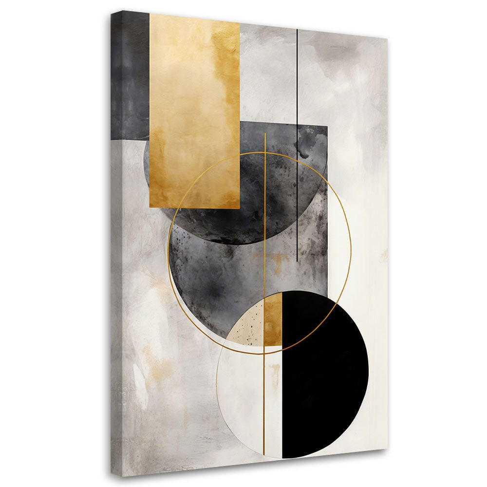 KUNSTDRUCK Gold 80/120 cm - Goldfarben, Textil (80/120cm) - KUNSTLOFT