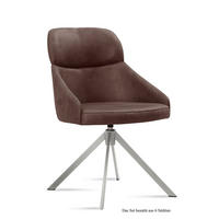 ESSZIMMERSTUHL drehbar (6er-Set) Deeanne 52x82x63 Edelstahl/Braun - Edelstahlfarben/Braun, Kunststoff (63/82/52cm) - 58aufmkessel