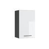 HÄNGESCHRANK Fame-Line Weiß Hochglanz 45 cm - Weiß Hochglanz/Anthrazit, Holzwerkstoff (45/72/34.1cm) - Vicco
