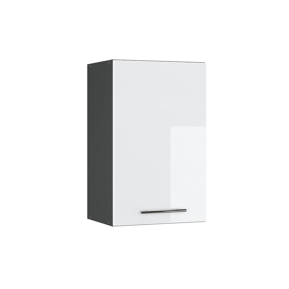 HÄNGESCHRANK Fame-Line Weiß Hochglanz 45 cm - Weiß Hochglanz/Anthrazit, Holzwerkstoff (45/72/34.1cm) - Vicco