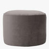 SITZPOUF Rund Milano - Grau, Kunststoff (55/35/55cm) - icon