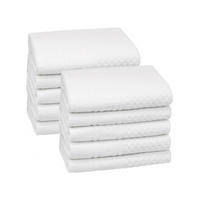 HANDTÜCHER, 10er-Set, 50x100 cm, 100% Baumwolle, Weiß - Weiß, Textil (50/100cm) - Zollner