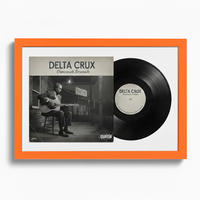 SCHALLPLATTEN RAHMEN 40/60 für Cover & Vinyl - Orange, Holz (60/40cm) - K-Möbel