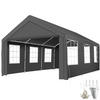 PAVILLON Jasko,inklusive Spannseilen und Heringen,grau - Grau, Kunststoff (400/315/600cm) - tectake